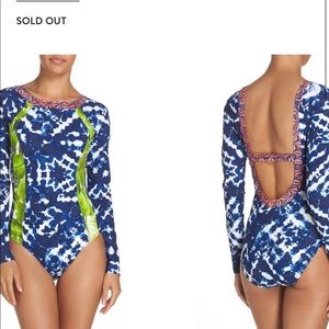 One piece La Blanca tummy control bathing suit